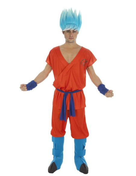 Déguisement adulte Goku Super Saiyan Blue - Dragon Ball Super® - 7 pièces
