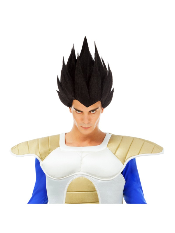Perruque Végéta Saiyan Noire - Dragon Ball Z® - Adulte