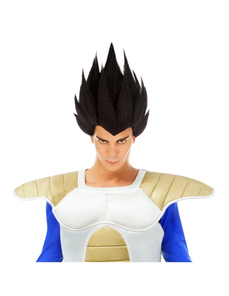 Perruque Végéta Saiyan Noire - Dragon Ball Z® - Adulte