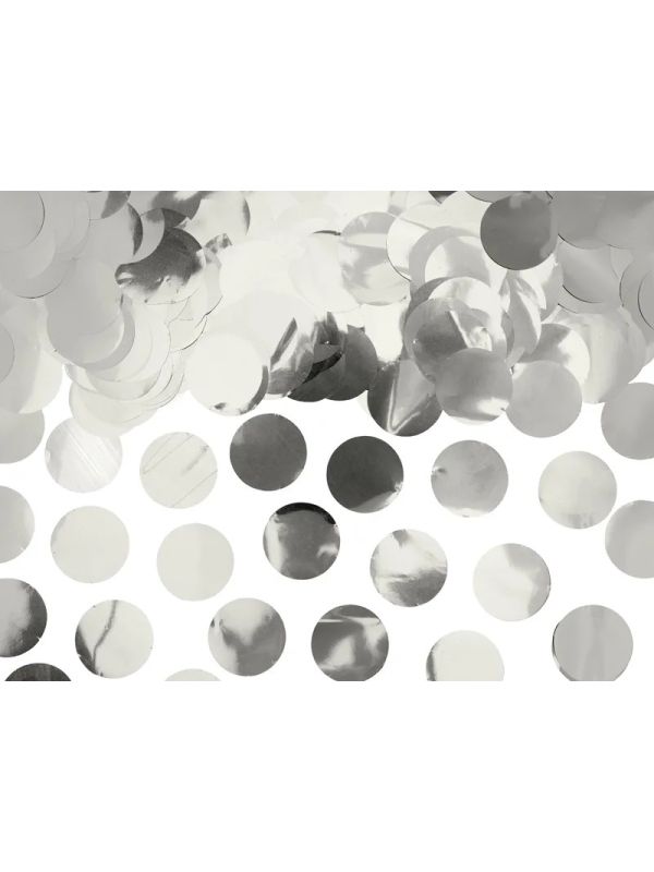 Cercles de confettis,argent, 15g