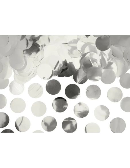 Cercles de confettis,argent, 15g