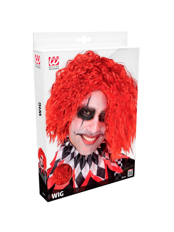 Perruque Clown Tueur Rouge – Halloween & Cosplay Terrifiant