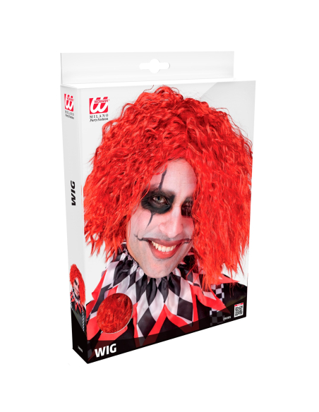 Perruque Clown Tueur Rouge – Halloween & Cosplay Terrifiant