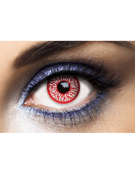 Lentilles Sanglantes Halloween – Effet Veines Rouges – Usage Unique