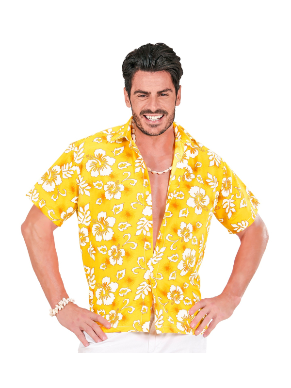 Chemise Hawaïenne Jaune – Le look soleil pour briller en soirée tropicale