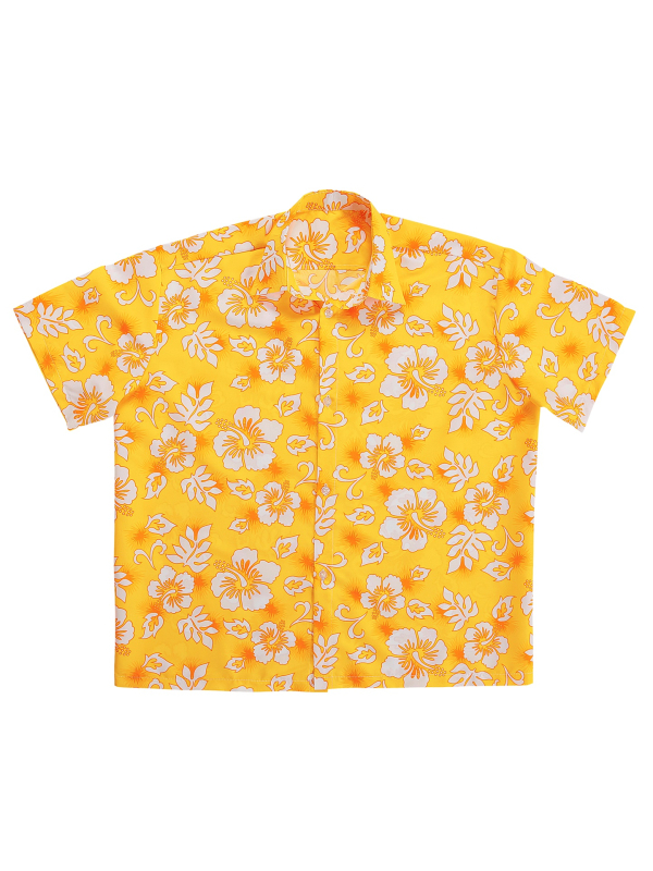 Chemise Hawaïenne Jaune – Le look soleil pour briller en soirée tropicale