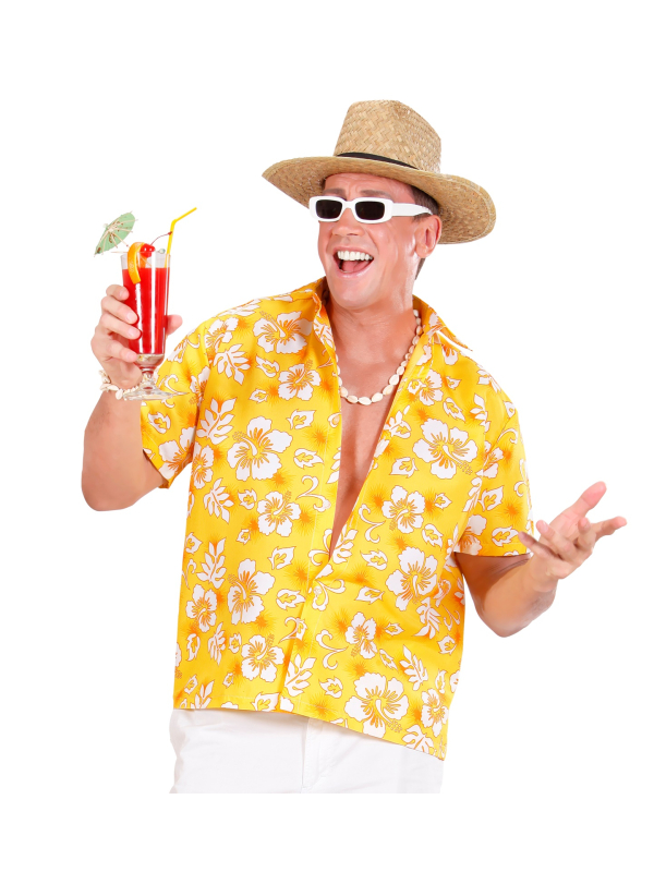 Chemise Hawaïenne Jaune – Le look soleil pour briller en soirée tropicale