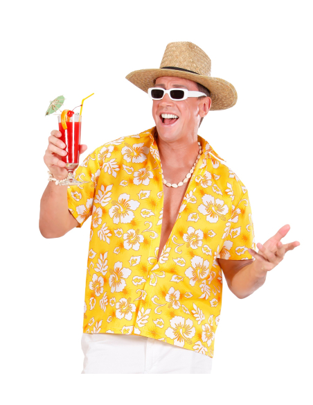 Chemise Hawaïenne Jaune – Le look soleil pour briller en soirée tropicale