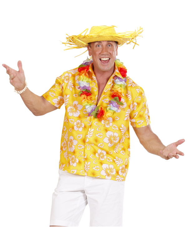 Chemise Hawaïenne Jaune – Le look soleil pour briller en soirée tropicale