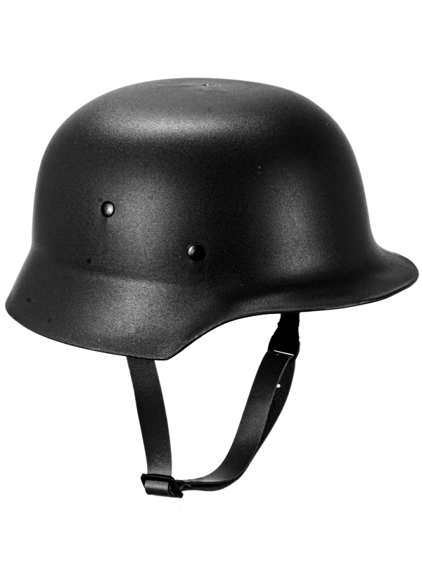 Casque militaire noir – Style historique XXe siècle
