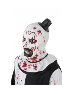 Masque latex Art le Clown Terrifier blanc noir et rouge 2