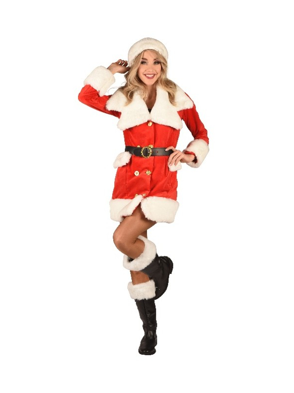 Déguisement Mère Noël Sexy en Velours – Luxe & Charme des Fêtes (S au XXL)