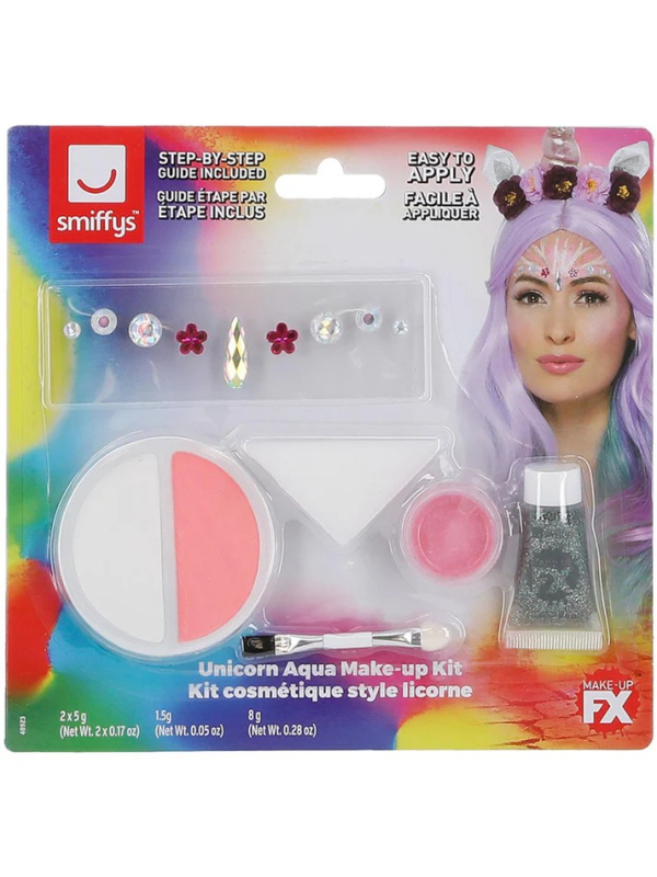 Kit maquillage licorne – Smiffys FX : couleurs, paillettes et magie au rendez-vous !