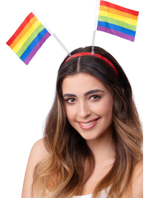 Serre-tête Drapeau Arc-en-ciel de Fierté – Accessoire Gay Pride Coloré et Festif