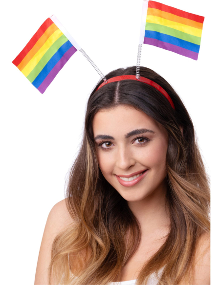 Serre-tête Drapeau Arc-en-ciel de Fierté – Accessoire Gay Pride Coloré et Festif