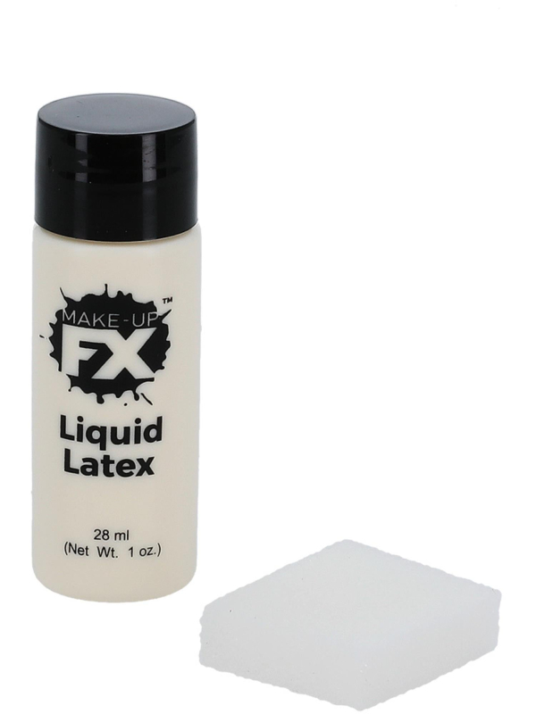 Latex liquide maquillage FX blanc 28 ml avec éponge – Smiffys