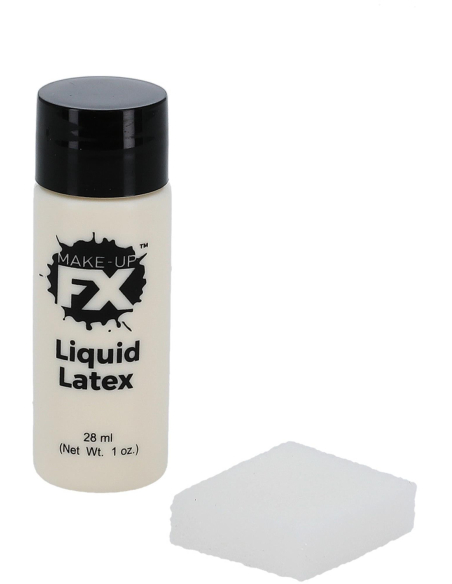 Latex liquide maquillage FX blanc 28 ml avec éponge – Smiffys