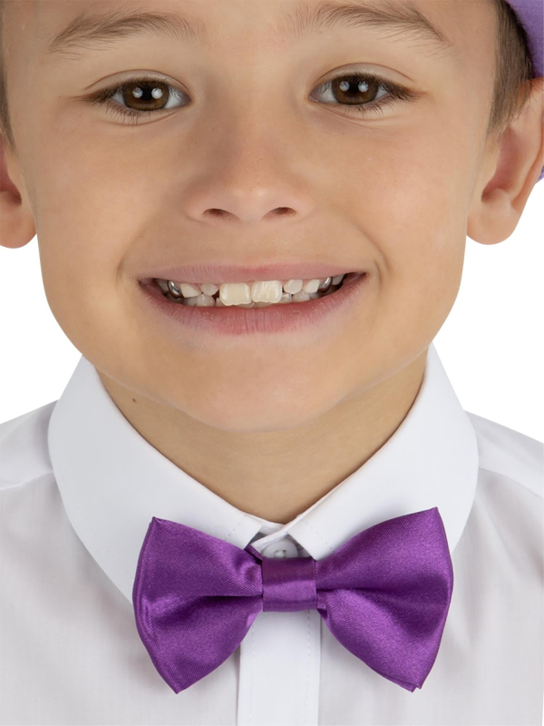 Nœud papillon violet pour enfants avec...