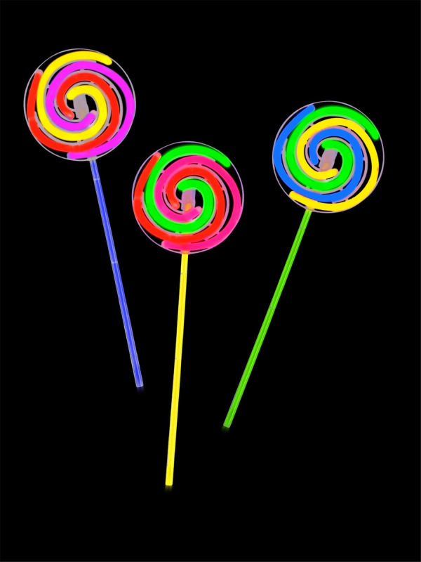 Bâton lumineux tourbillonnant 25 cm – Effet fluo pour festival et fêtes
