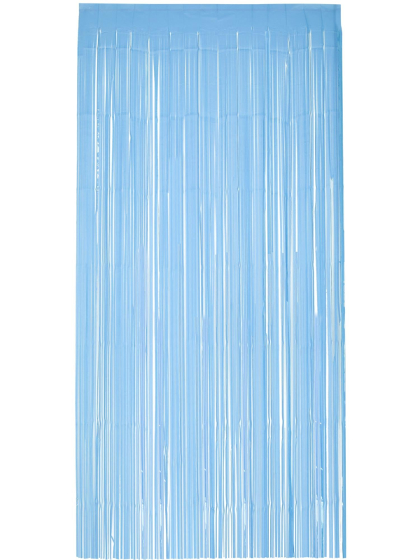 Rideau à franges bleu ciel 91x244 cm – Déco douce