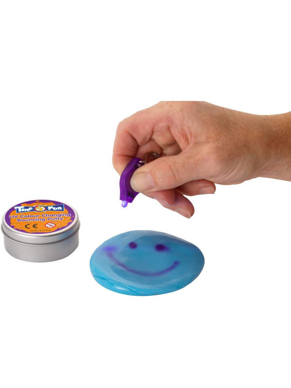 Mastic rebondissant UV – Change de couleur avec lampe fournie