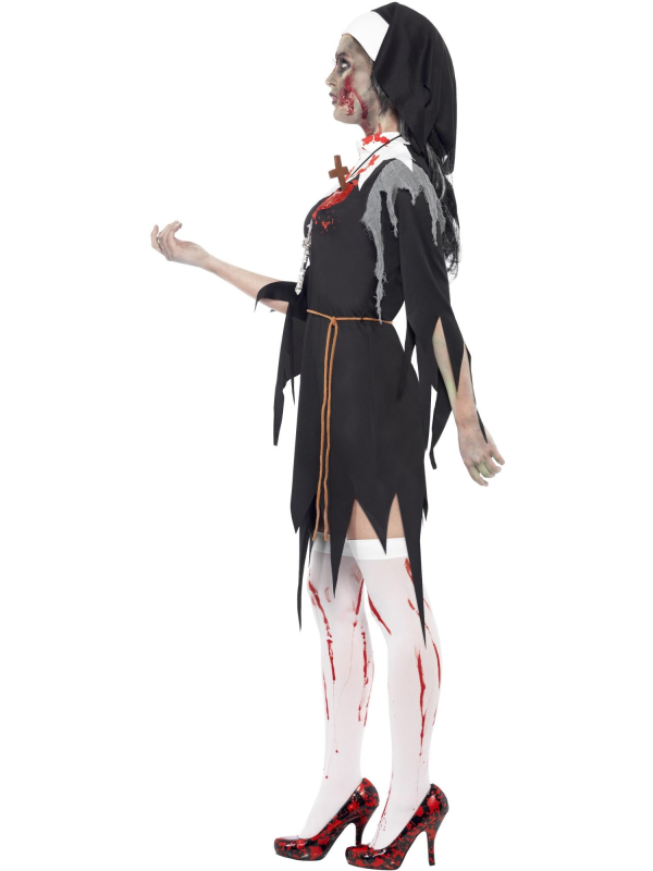 Nonne Zombie Horreur – Déguisement sanglant et glaçant pour Halloween