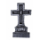 Décoration Pierre Tombale RIP – Croix de Cimetière Halloween 61 cm