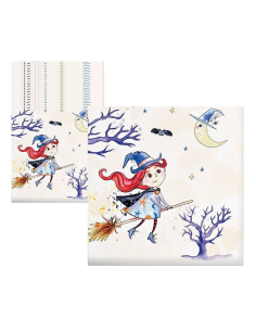 Serviettes en Papier Halloween Petite Sorcière – Lot de 20 (33 x 33 cm) 2