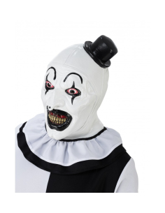 Masque Art le Clown Terrifier en latex blanc et noir 2