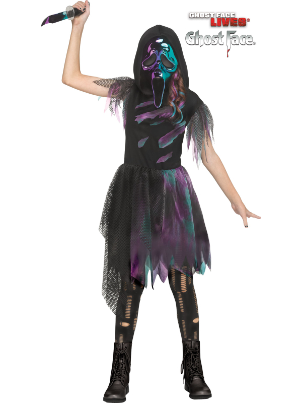 Déguisement Ghost Face® Enfant Chrome Bi-Ton - Costume Officiel Fun World Scream™