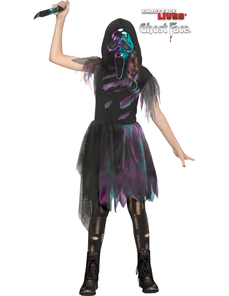 Déguisement Ghost Face® Enfant Chrome Bi-Ton - Costume Officiel Fun World Scream™