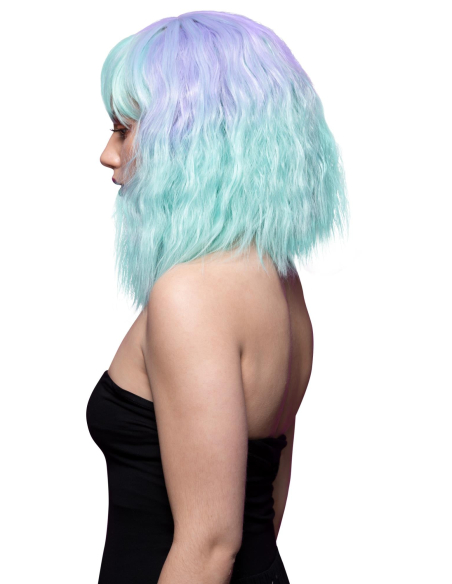 Perruque mi-longue ondulée Manic Panic® Lavender Mist™ – Modèle Trash Goddess™