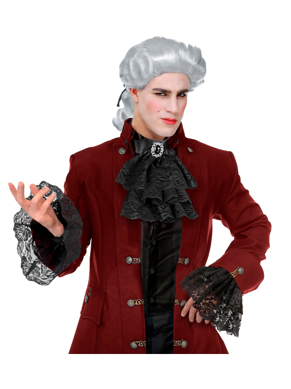 Jabot en dentelle avec bijoux et poignets –...