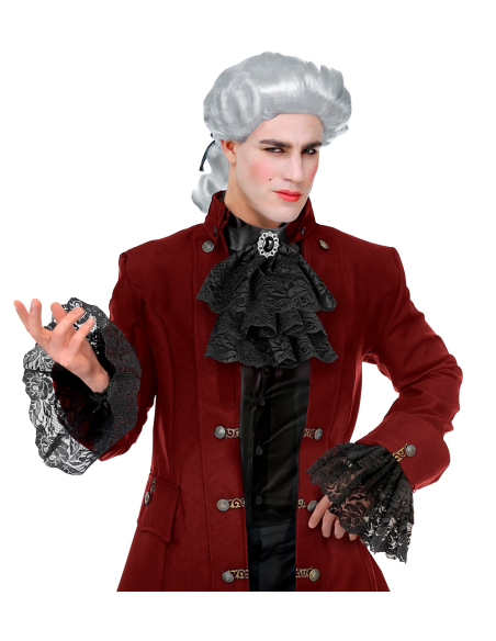 Jabot en dentelle avec bijoux et poignets – L’accessoire polyvalent pour costumes baroques, pirates et vampires