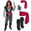 Déguisement de pirate des Caraïbes adulte complet avec accessoires – S, M, L, XL, XXL