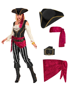 Déguisement pirate des Caraïbes femme avec accessoires – Du XS au XL 2