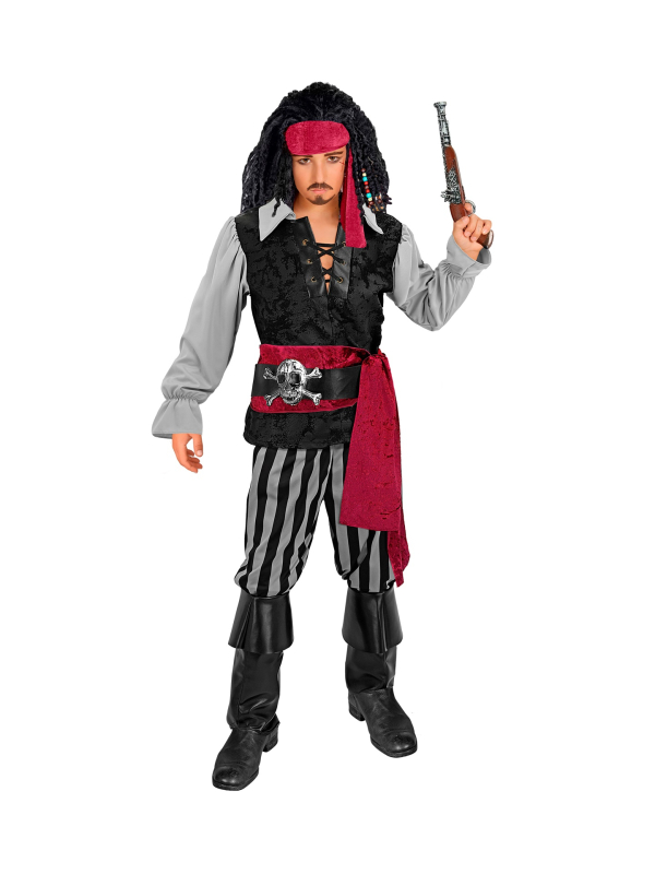 Déguisement pirate des Caraïbes garçon complet avec accessoires – Tailles enfant et adulte