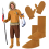 Déguisement Inuit Homme Complet – Costume Esquimau Authentique pour Fête, Carnaval et Soirée à Thème