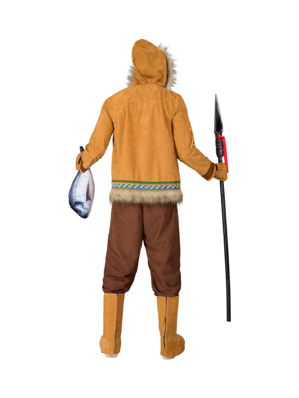 Déguisement Inuit Homme Complet – Costume Esquimau Authentique pour Fête, Carnaval et Soirée à Thème