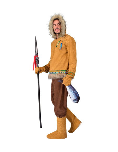 Déguisement Inuit Homme Complet – Costume Esquimau Authentique pour Fête, Carnaval et Soirée à Thème