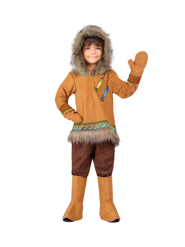 Déguisement Inuit Enfant – Costume Esquimau Adorable pour Carnaval, Halloween et Anniversaires