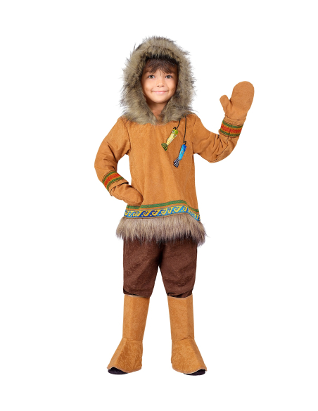 Déguisement Inuit Enfant – Costume Esquimau Adorable pour Carnaval, Halloween et Anniversaires