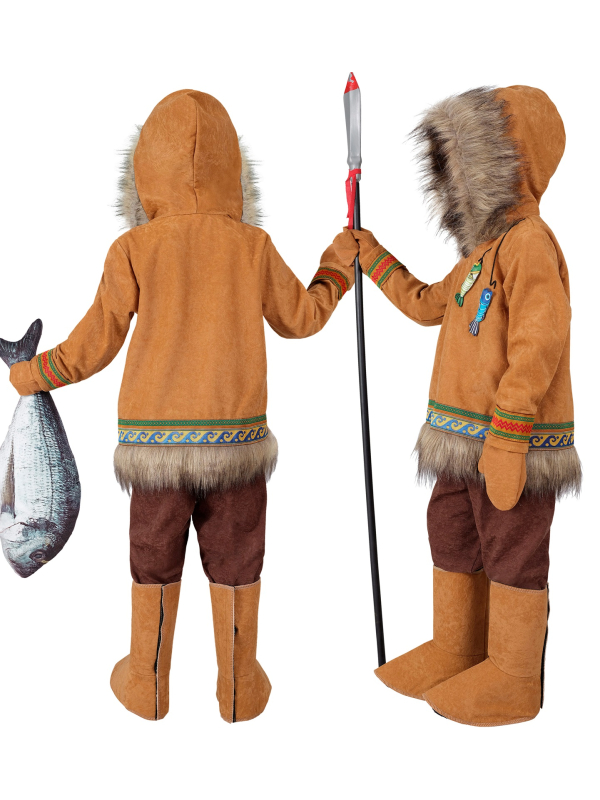 Déguisement Inuit Enfant – Costume Esquimau Adorable pour Carnaval, Halloween et Anniversaires