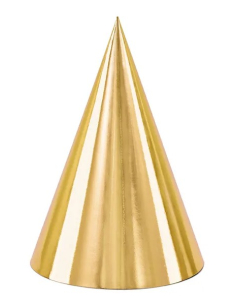 Chapeaux de Fête Dorés 16 cm – Pour Briller à Toutes Vos Soirées !