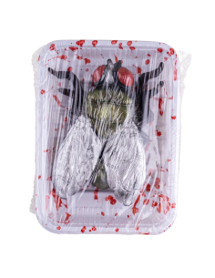 Décoration Table Halloween – Mouche Géante Emballée Ensanglantée (18,5 cm)