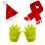 Kit Accessoires The Grinch™ – Bonnet, Écharpe & Gants poilus (3 pièces)
