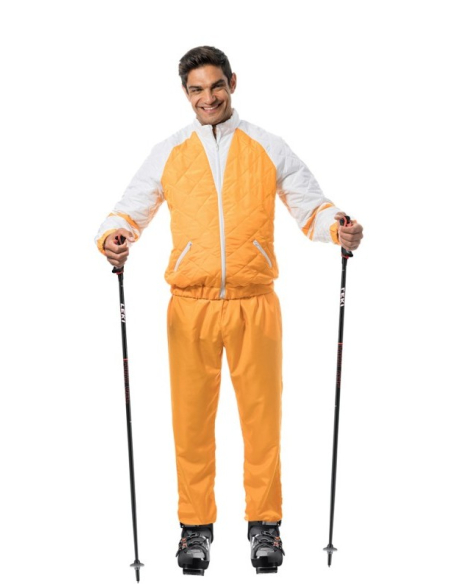 Déguisement ski jaune Jean-Claude Dusse – Combi 2 pièces culte des Bronzés
