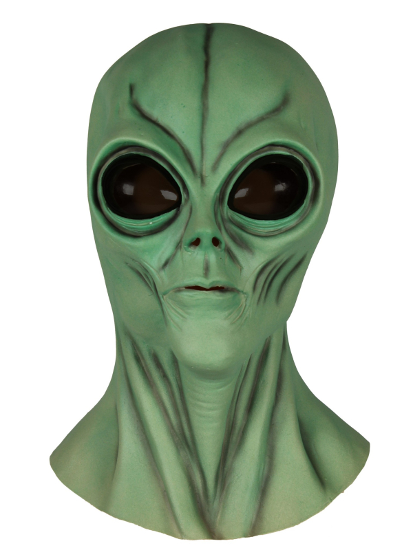 Masque Alien intégral en latex – Regard galactique terrifiant pour Halloween