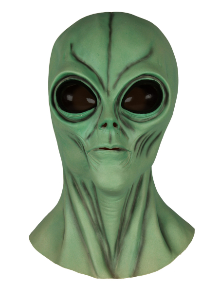 Masque Alien intégral en latex – Regard galactique terrifiant pour Halloween