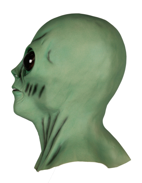 Masque Alien intégral en latex – Regard galactique terrifiant pour Halloween